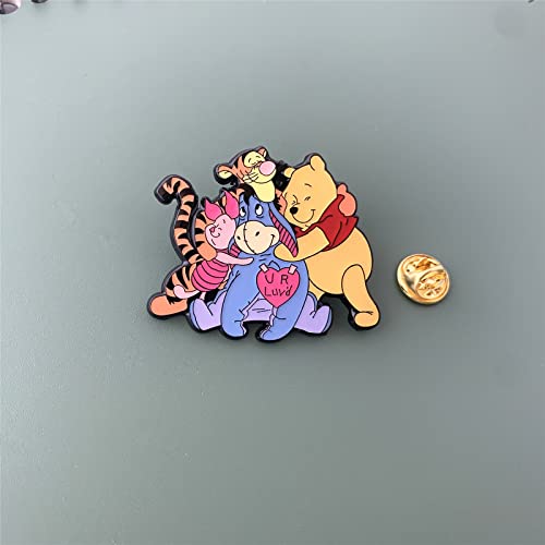 Anime Cartoon Winnie Pooh Eeyor Pins, Cosplay Environmental Zinc Alloy Metal Breastpin, Gifts For Women And Girls #TOP3