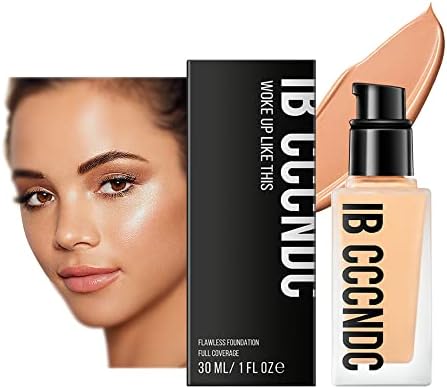 Base Foundation Full Coverage Face Makeup Long-lasting Wear, Foundation Makeup Flawless Cosmetics Lightweight Texture (#20)
