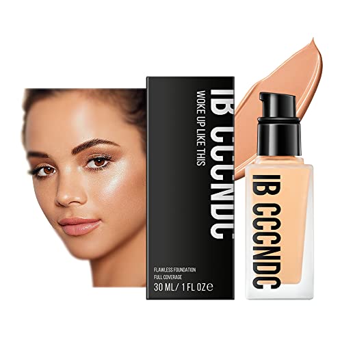 Base Foundation Full Coverage Face Makeup Long-Lasting Wear, Foundation Makeup Flawless Cosmetics Lightweight Texture (#20) #TOP1