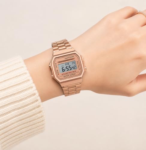 Image of MM MIKHAIL MOSKVIN Unisex Vintage A168WA Digital Dial Stainless Steel Band