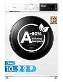 Midea Lavatrice 10 kg Classe A-30% 1400 Giri Turbo Wash Controllo App