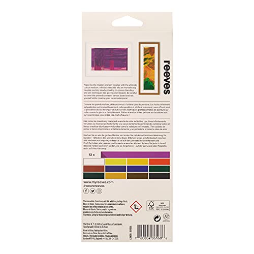 Image of Reeves Oil Paint-10ml, Set of 12