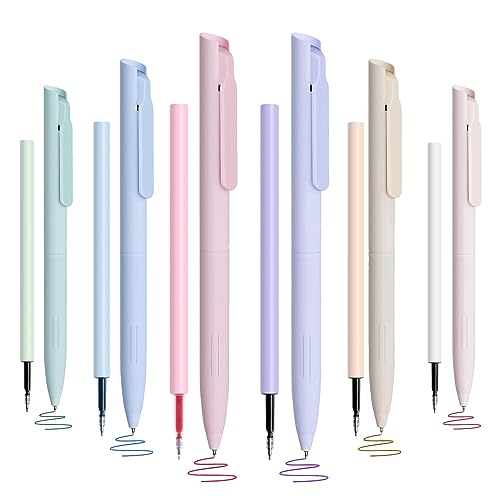 Gonii 4 Bolígrafos Gel Retráctiles Skz Kawaii – Punta 0.5mm, Diseños De Miembros De Grupo, Regalo Para Fans Y Estudiantes