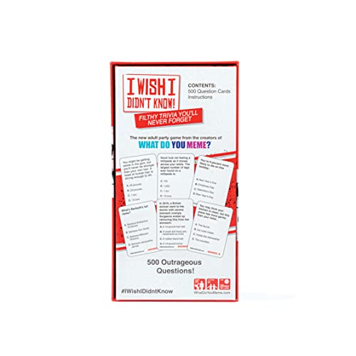 What Do You Meme? I Wish I Didn't Know - The Filthy Trivia Party Game #TOP5