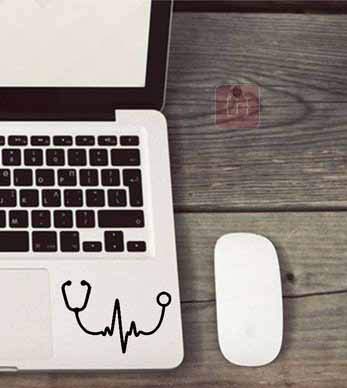 ISEE 360® Stethoscope Laptop Stickers Touchpad Decal Colour Black (8cmx6cm) (B07RJJ29PF) Amazon Price History, Amazon Price Tracker