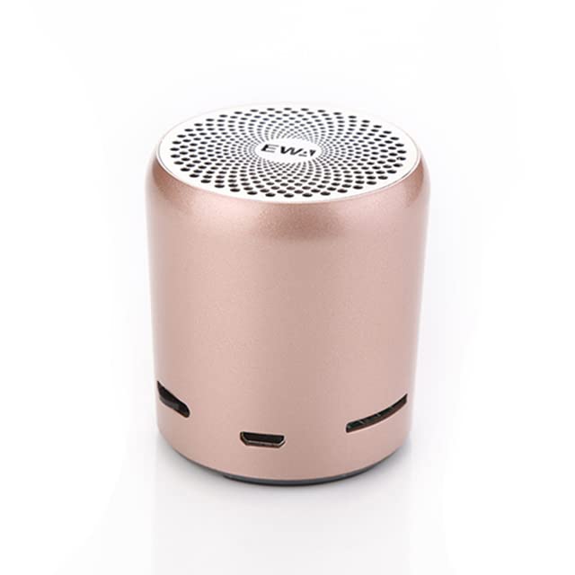 Electronics - EWA Mini Bluetooth Speaker True Wireless Stereo Т𝖶Ѕ Portable Speakers Enhance Bass Bluetooth 5.0 Metal Covering Card (Gold)