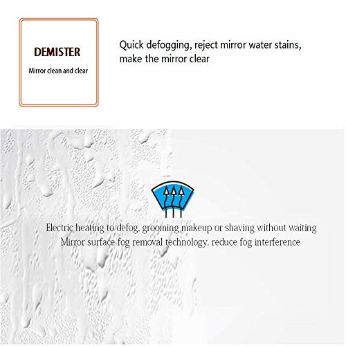 ELEGANT Modern Bathroom Mirrors 1000 x 700 mm Illuminated LED Bathroom Mirror Light Infrared Sensor + Demister