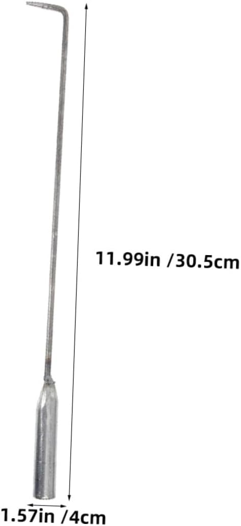 YARNOW Fireplace Poker Handheld Steel Fire Pit Tool for Camping Hiking