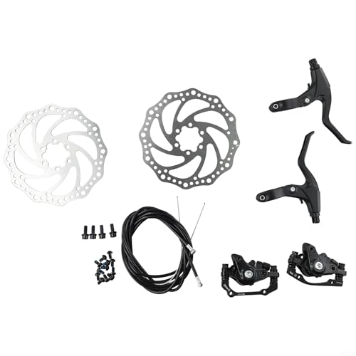 Kit de freno de disco mecánico completo para bicicleta de montaña, incluye juegos delanteros y traseros con rotores de 160 mm