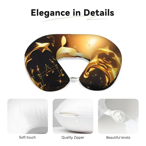 Almohada de apoyo para cuello con diseño musical miniatura 4
