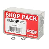  Notubes arandelas 7.3 mm OD Shop Pack as0092 unidad ruedas, negro, 500 unidades.