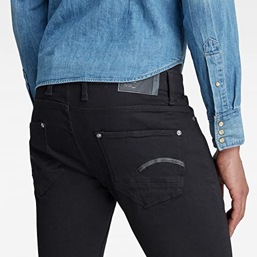Image of G-Star Raw Men's Revend Skinny Fit Jeans, Pitch Black, 27W x 32L
