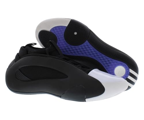 Image of adidas Harden Volume 8 Mens Shoes Size 8, Color: Black /White /Cobalt Blue-Black