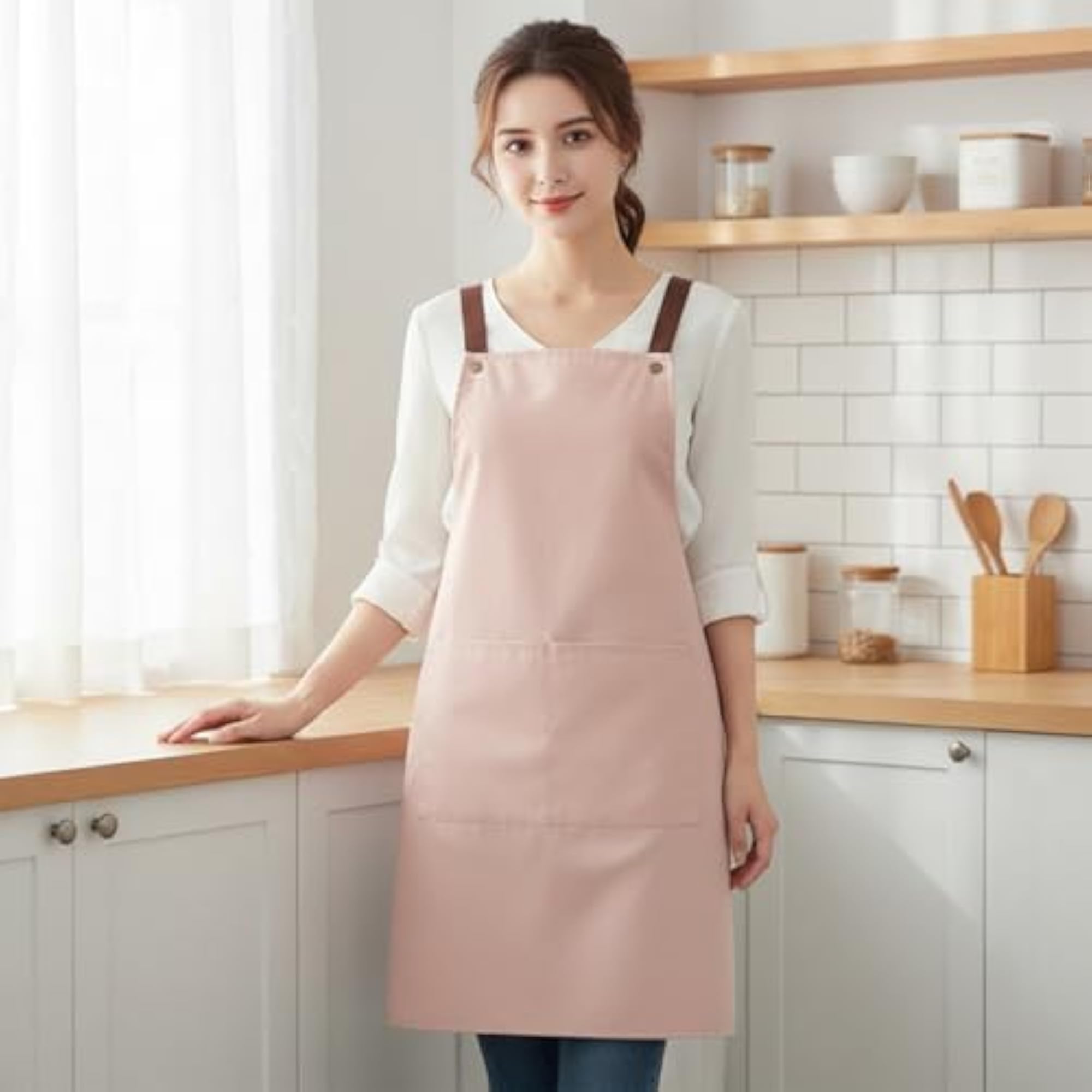 Professional Kitchen Apron with Adjustable Straps