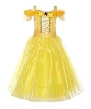 ReliBeauty Little Girl's Princess Belle Costume Dress up RB-G9169 (2T-3T, Ankle-length:yellow)