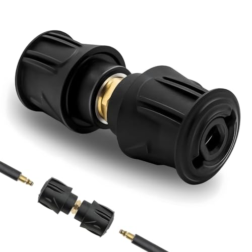 2 Pack High Pressure Quick-Fitting for Karcher Hose Connector, M22 14mm to Karcher Adapter for K2 K3 K4 K5 K6 K7 Female Fittings