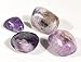 HQRP 5PCS Medium Purple Lilac Lepidolite Pebbles Polished Natural Sparkling Lithia Mica Flower Sugilite Gemstone Crystal Mineral Tumbled Stones Specimens - Brazil