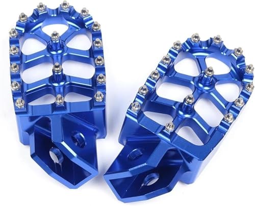 Repose-pieds moto en alu bleu haute résistance pour TTR
