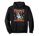 merry woofmas boston terrier renna cane di natale cani felpa con cappuccio