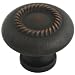 Cosmas 228ORB Oil Rubbed Bronze Rope Cabinet Hardware Knob - 1-1/4" Inch Diameter - 25 Pack