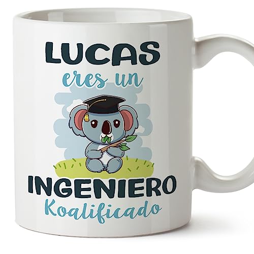 MUGFFINS Tazas Personalizadas para INGENIERO - En Español - Koalificados Personalizados - 11 oz / 330 ml - Regalo Personalizable original y divertido
