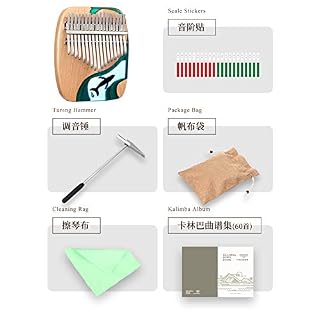 Kalimba Piano à pouce 17 touches en hêtre massif et résine époxy Kalimba portable avec marteau d’accordage, cadeau pour… - Les Beatles, Paul McCartney, John Lennon, RIngo Starr, George Harrison Kalimba Piano à pouce 17 touches en hêtre massif et résine époxy Kalimba portable avec marteau d'accordage, cadeau pour… – Image 5