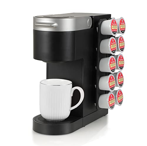 Storagenie K Cup Holder - Coffee Pod Holder Side Storage For Small Counter Space - K Cup Organizer Compatible With Keurig Coffee Maker - Kcup Drawer Insert, 2Pack/Hold 10 Pods (Black) #TOP26