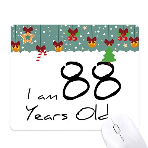Tapis de souris I am 88 Years Old : cadeau d'anniversaire original en caoutchouc pour bureau