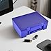 Flash Drive Case USB Memory Stick SD Card Storage Organizer- Holds 134pcs Thumb Drive Electronic Accessories Holder for Sandisk/for Samsung/for Inland/for PNY/for Netac (Blue)