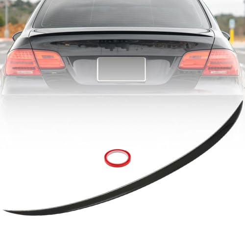 ACLONG Rear Trunk Spoiler Compatible for BMW 3 Series E90 Saloon M3 2005-2011 Rear Boot Lid Highkick Wing Lip (Gloss Black)