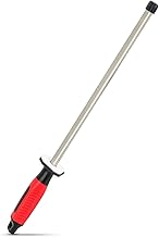 DMD Diamond Ceramic Rod Sharpener- 12” Diamond Ceramic kitchen, home & chief sharpening rod stick Ceramic sharpener. Good Kitchen Accessory for Sharpening and Compatible for All Kinds of Kitchen Knife