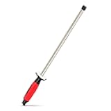 Diamond Ceramic Rod Sharpener- 12” Diamond Ceramic kitchen, home & chief sharpening rod stick Ceramic sharpener. Good Kitchen Accessory for Sharpening and Compatible for All Kinds of Kitchen Knife