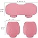 West Llama Pu Leather Car Seat Bottom Covers Protectors Include 1 Pair Front Driver Seat Pad Mat and 1 Rear Bench Cover Universal Fit 90% Vehicles,Pink