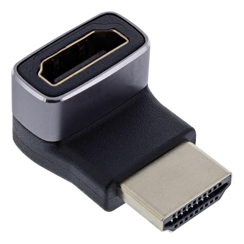 Adaptateur HDMI 8K coudé 90° mâle femelle avec boîtier alu Inline 17991G