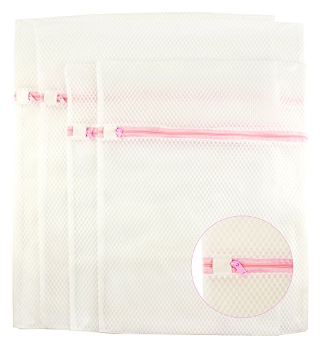 Sac de lavage à lessive MANIÈRE en maille fine avec fermeture zippée cachée
