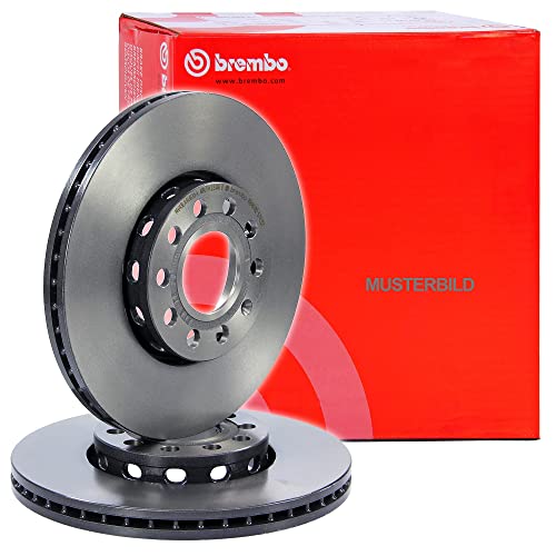 BREMBO 2x Coated Disc Bremsscheibe Vorne Belüftet 10698760