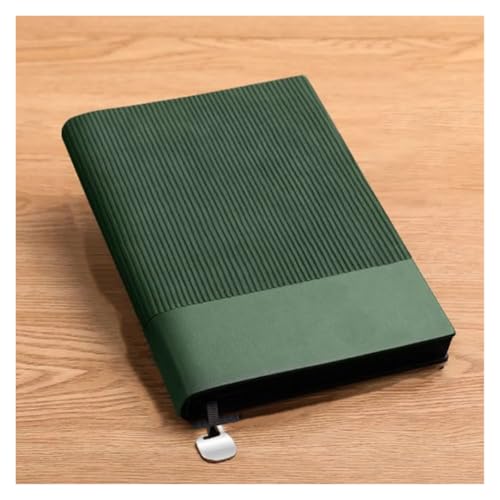 Carnet de notes A5 épais livre de procès-verbaux de réunion d'affaires vert résistant