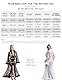 sunshinelady Damen Morgenmantel Lang mit Federn Pelz Maxi Große Größen für Mollige Frauen Sexy Kimono Robe Bademantel Negligee Reizwäsche Dessous mit Gürtel Transparent Elegant Schwarz XL-2XL