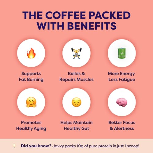 Image of Javvy Protein Iced Coffee - Premium Whey Protein & Iced Coffees, 100% Natural Cold Brew, Zero Artificial Flavors & Sweeteners, 80mg Caffeine, No Added Sugar, 20 Servings, Cookie Butter, 1 Pack
