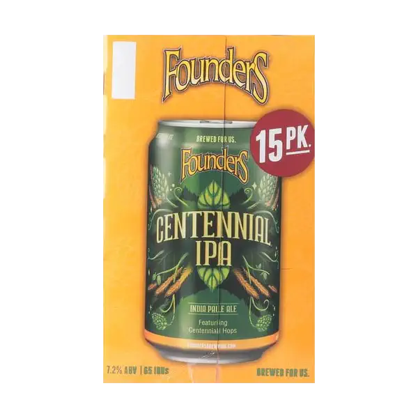 Founders Brewing Co, IPA Centenial, 15pk, 12 Fl Oz Cans 8