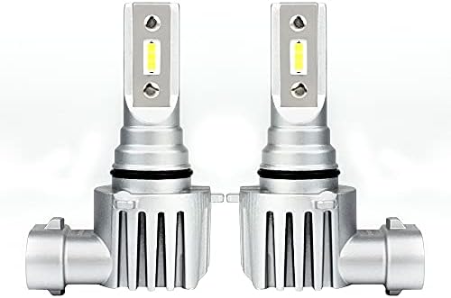 V12 9012 (HIR2) LED Headlight/Front Fog Light Bulbs 4000Lm (9-32V) Canbus CSP LED Driving Lights (6500K) White, Pack of 2