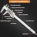 Neoteck 8 inch Digital Caliper Vernier Caliper Stainless Steel LCD Display Digital Caliper Measuring Tool with Fraction/Inch/MM Conversion Used for Inside and Outside Diameter,Depth,Step Measurement