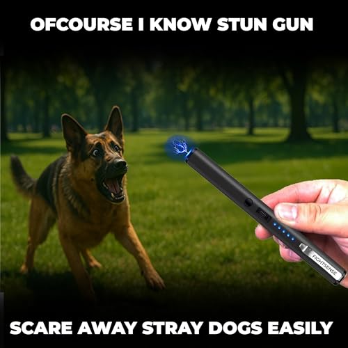 FIGHTSENSE Pen Stun Gun for Self Defense Battery Life Indicator, Belt Clip, Pen Flashlight stun Gun for Women self Defense (Raven) - Thumbnail 6