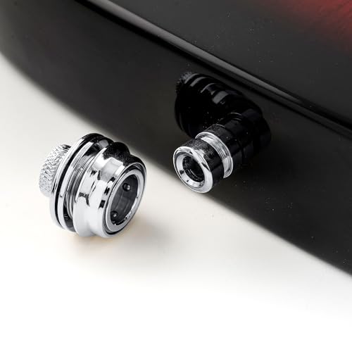 Musiclily Pro Heavy Duty Guitar Strap Locks Buttons Security Straplocks System for Fender Strat/Tele Electric Acoustic Guitar or Bass, Chrome (Set of 2)