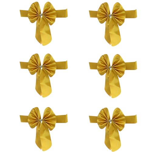 Zqxnt Cinta elástica de satén decorativa para respaldo de silla, se ajusta fácilmente a lazos de cinta deslizante para el hogar elegante