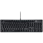 Merdia Mechanical Gaming Keyboard, All 104 Keyboards, US Layout, USB Wired Keyboard with LED Backlight (Brown Shaft - Black)