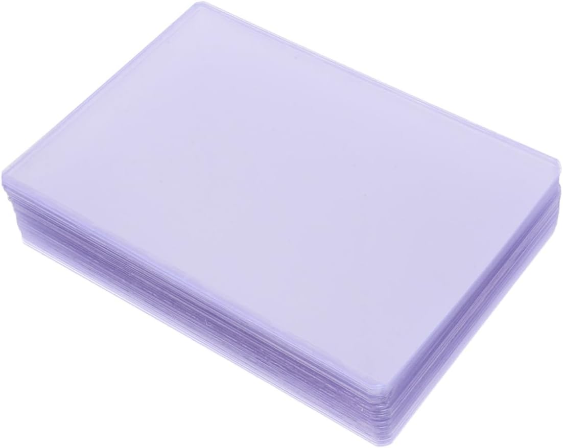 50pcs Hard Card Sleeves Photo Protectors for Postcards Lightweight and Compact Design for Easy Handling and Display