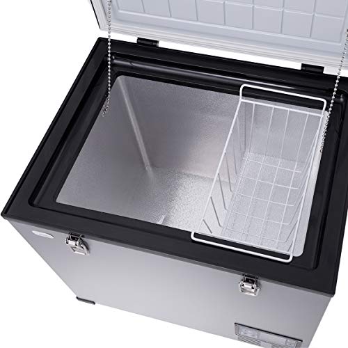 Costway 23708-CYPE Chest Freezer, 63-Quart Compressor Travel Refrigerator With 3 Levels, -0.4°F To 50°F, Adjustable Temperature, Lcd Display, 2.3 Cu.Ft Single Door Vehicle Fridge thumb #8