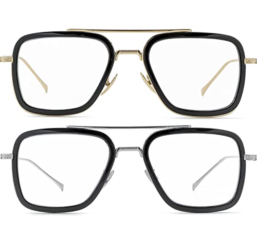 Image of ARICKS Tony Stark Style Blue Light Blocking Glasses for Men Women, Iron Man and Spider-Man Computer Gaming Glasses by Computer /Tablet /Laptop /Mobile