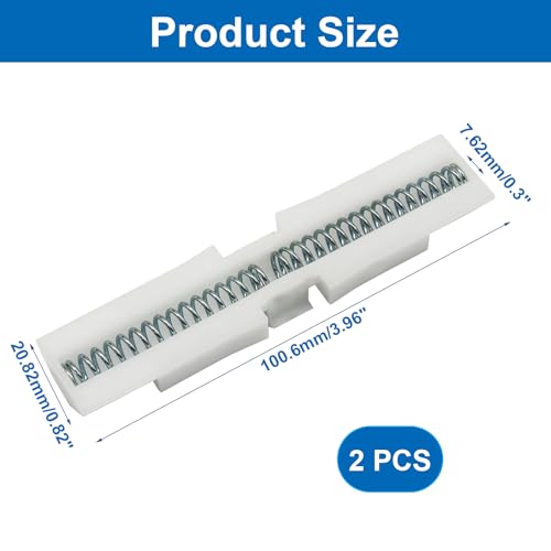 Guía para puerta corredera 2 piezas blanca, herraje superior para puertas plegables bi-fold miniatura 2